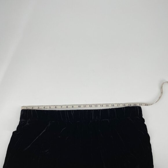 NWT Eileen Fisher Black Velvet Tapered Ankle Pants Womens Plus Size 2X Silk - Picture 6 of 9